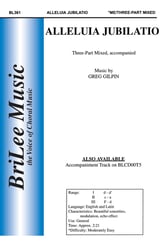 Alleluia Jubilatio Three-Part Mixed choral sheet music cover